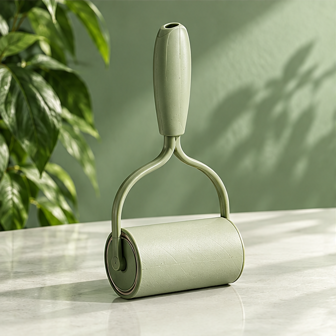 NATURA roller frame with replacement rolls demonstrating the replaceable design