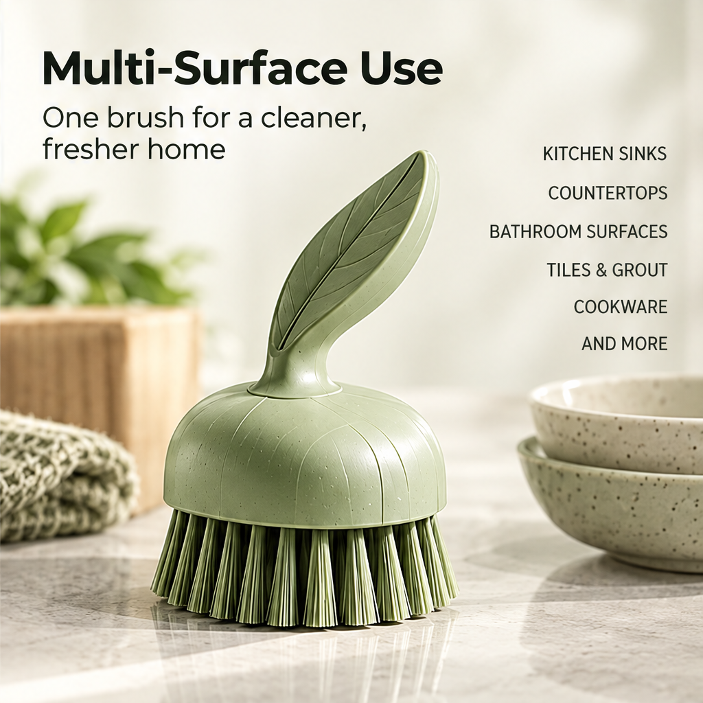 NATURA household scrubber displayed on a countertop beside bowls